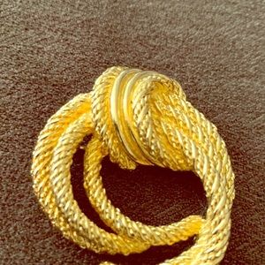 Christian Dior Braided Knot Brooch